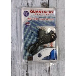 Quantaray Digital MS USB Card Reader w/ Extension Cable! Open Box!